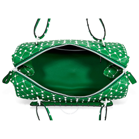 Valentino Rockstud Spike Duffle Bag - Green PW2B0B33RVH-0K2