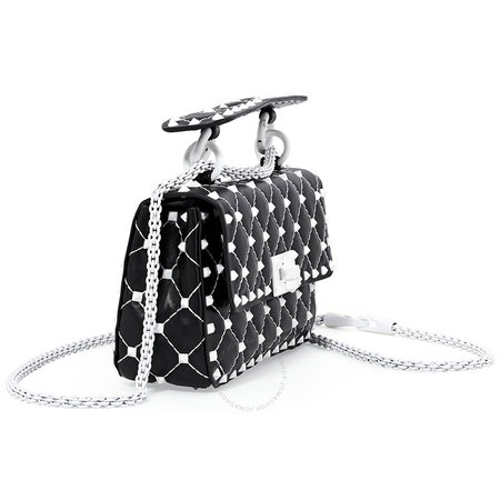 Valentino Rockstud Spike Small Shoulder Bag- Black B0123RVH 0NO