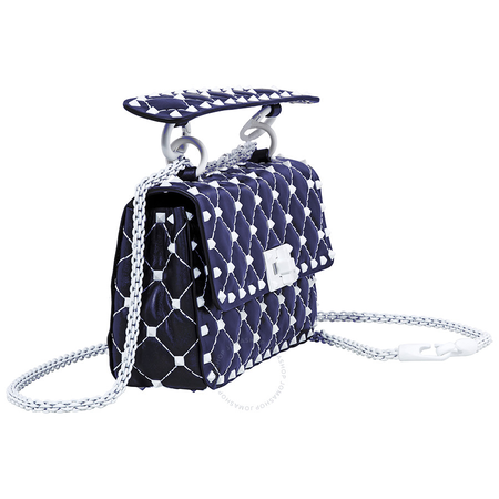 Valentino Rockstud Spike Small Shoulder Bag- Marine B0123RVH M30