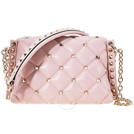 Valentino Small Candystud Crossbody Bag- Water Rose RW2B0C72NAP-W34