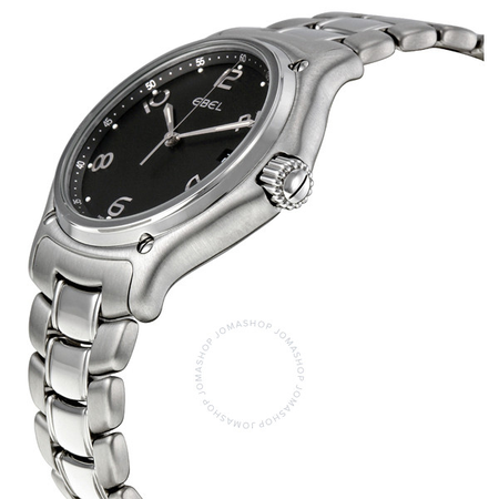 Ebel 1911 Black Dial Stainless Steel Men's Watch 9187241/15665P