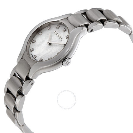 Ebel Beluga Mother of Pearl Diamond Dial Stainless Steel Ladies Watch 1216038