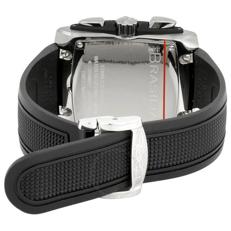 Ebel Brasilia Black Dial Chronograph Men's Watch 1215783