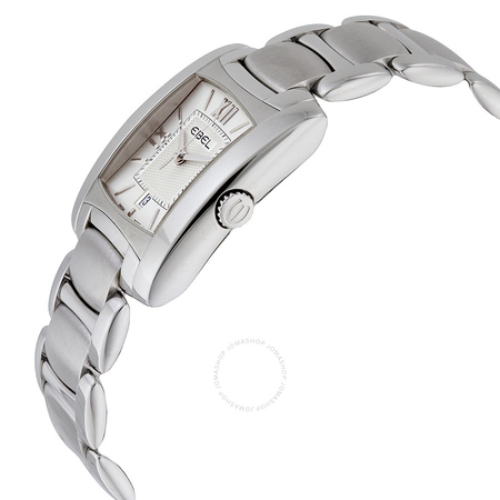 Ebel Brasilia White Guilloche Ladies Watch 1215774