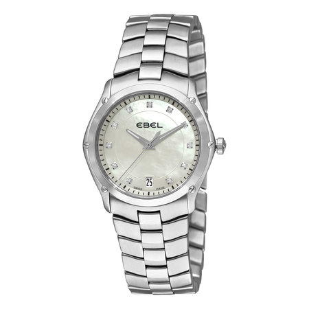 Ebel Classic Sport Mother of Pearl Diamond Dial Ladies Watch 1215986
