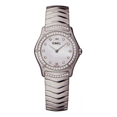 Ebel Classic Wave Mother Of Pearl Dial Stainless Steel Ladies Quartz Watch 9090F24-9726