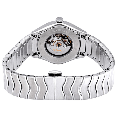 Ebel Wave Anthracite Grey Galvanic Diamond Dial Ladies Watch 1216316