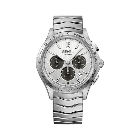 Ebel Wave Chronograph Automatic Silver Dial Men's Watch 1216403