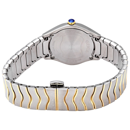 Ebel Wave Moonphase Diamond Silver Dial Two-tone Ladies Watch 1216373