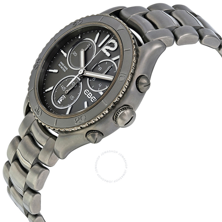 Ebel X-1 Chronograph Grey Dial Grey PVD Steel Men's Watch 1216121