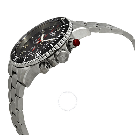 Edox Chronorally-S Chronograph Black Dial Men's Watch 10227 3M NBN