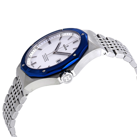 Edox Delfin Silver Dial Stainless Steel Men's Watch 53005 3BUM AIN