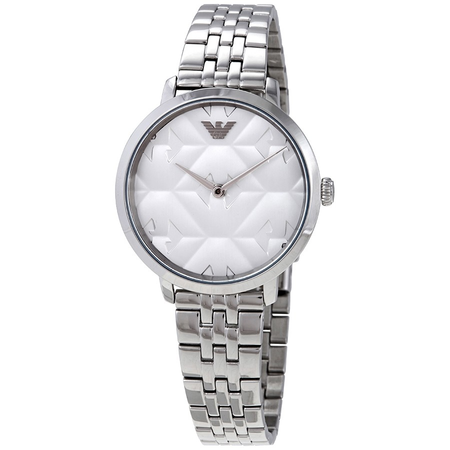 Armani Modern Slim Quartz Silver Dial Ladies Watch AR11213