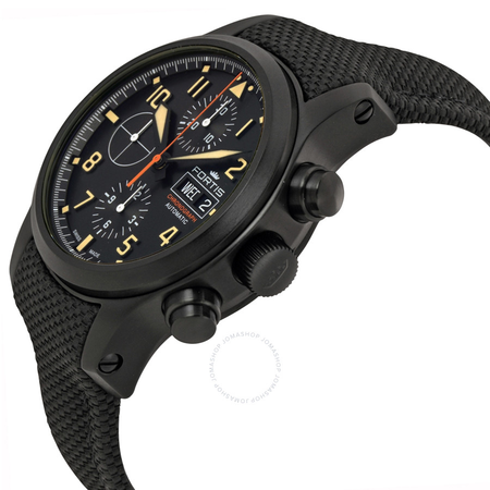 Fortis Aviatis Aeromaster Stealth Chronograph Automatic Men's Watch 656.18.18 LP