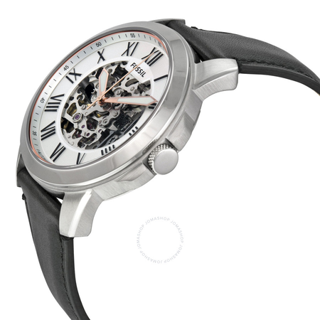 Fossil Grant Silver Skeleton Dial Automatic Men's Watch ME3101