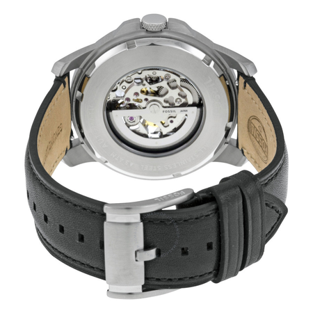 Fossil Grant Silver Skeleton Dial Automatic Men's Watch ME3101