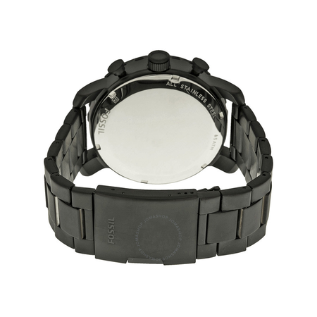 Fossil Nate Chronograph Black Dial Black Ion-plated Men's Watch JR1401
