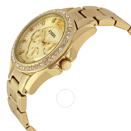 Fossil Riley Multi-Function Champagne Dial Ladies Watch ES3203