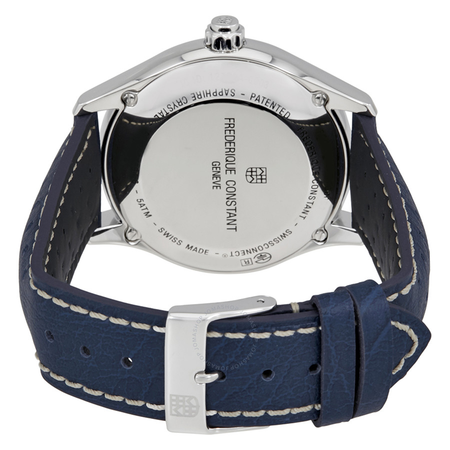 Frederique Constant Blue Leather Horological Smart Men's Watch FC-282AN5B6