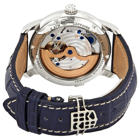 Frederique Constant Hybrid Navy Dial Manufacture Automatic Men's Smart Watch FC-750MCN4H6