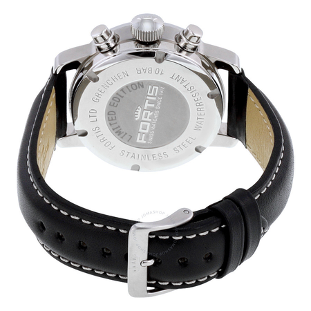 Fortis Flieger Classic Automatic Chronograph Beige Dial Black Leather Men's Watch 597.20.92 L01