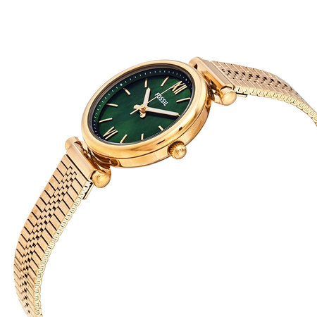 Fossil Carlie Mini Quartz Green Dial Ladies Watch ES4645