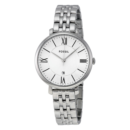 Fossil Jacqueline Silver Dial Stainless Steel Ladies Watch ES3433