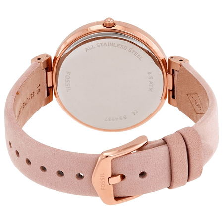 Fossil Madeline Quartz Crystal Nude Mother of Pearl Dial Ladies Watch ES4537