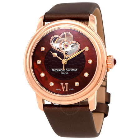 Frederique Constant Automatic Brown Dial Ladies Watch FC-310CDHB2P4