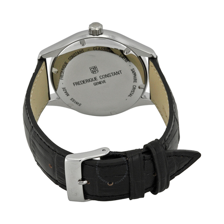 Frederique Constant Classic Automatic Black Dial Black Leather Men's Watch FC-303B5B6
