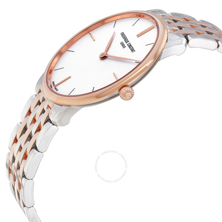 Frederique Constant White Dial Men's Two Tone Watch FC-200V5S32B
