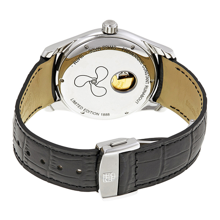 Frederique Constant Runabout Automatic Silver Dial Black Leather Men's Watch 303RM6B6 FC-303RM6B6