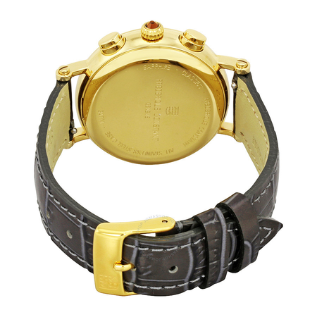 Frederique Constant Classics Chronograph White Dial Diamond Black Leather Ladies Watch FC-291A2RD5