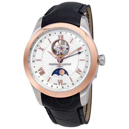 Frederique Constant Heart Beat Automatic White Dial Men's Watch FC-335MS5MZ9-BK