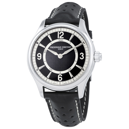 Frederique Constant Horological Smartwatch Black Leather Smart Watch FC-282AB5B6