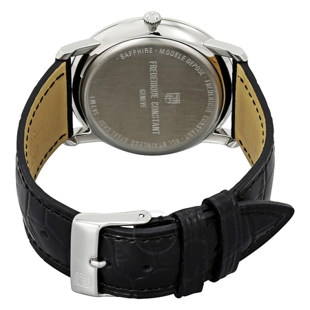 Frederique Constant Slim Line Silver Guilloche Dial Men's Watch FC-250M5S6