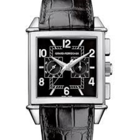 Girard Perregaux Vintage 1945 Chronograph Automatic Black Dial Men's Watch 25820-53-651-BA6A