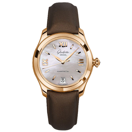 Glashutte Serenade Mother Of Pearl Dial Ladies Watch 39-22-09-01-44