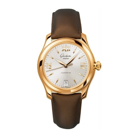 Glashutte Serenade Silver Dial Automatic Ladies Watch 39-22-04-01-04