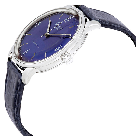 Glashutte Sixties Blue Dial Men's Watch 39-52-06-02-04