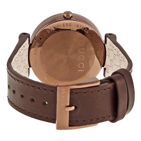 Gucci Interlocking G Brown Dial Brown PVD Ladies Watch YA133309