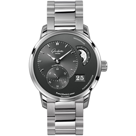 Glashutte PanoMaticLunar Silver Dial Men's Watch 90-02-43-32-24