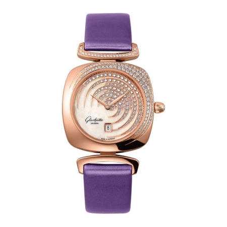 Glashutte Pavonina Enamel Dial Ladies Watch 03-01-03-15-01