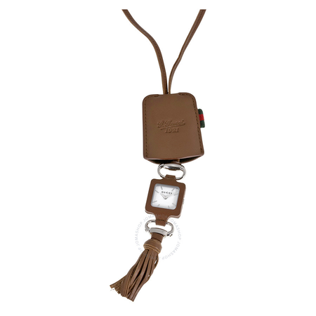 Gucci 1932 Camel Brown Pendant Ladies Watch YA130417