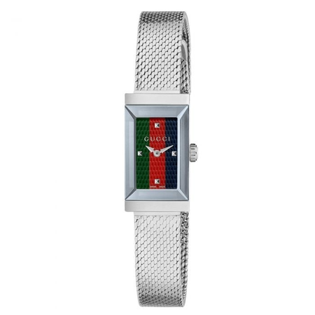 Gucci Gucci G-Frame Quartz Green, Red and Blue Dial Ladies Watch YA147510 YA147510