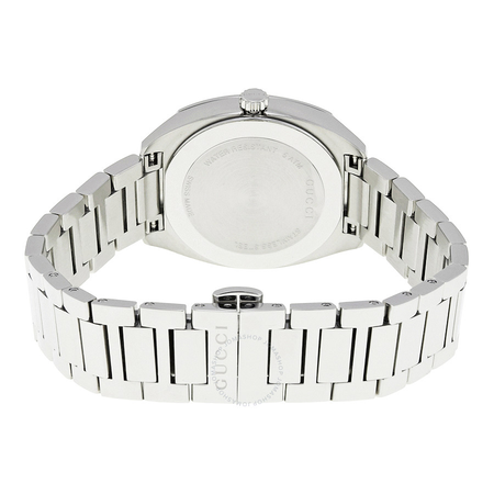 Gucci GG2570 White Dial Stainless Steel Diamond Ladies Watch YA142504