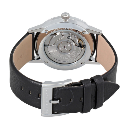 Hamilton Intra-Matic Silver Dial Leather Men's Watch R30530103