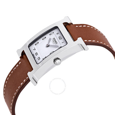 Hermes Heure H White Dial Ladies Medium Watch 036793WW00