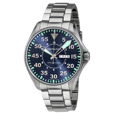 Hamilton Khaki Aviation Blue Dial Men's Watch H64715145