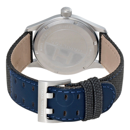 Hamilton Khaki Field Blue Dial Blue Canvas Men's Watch H68201943